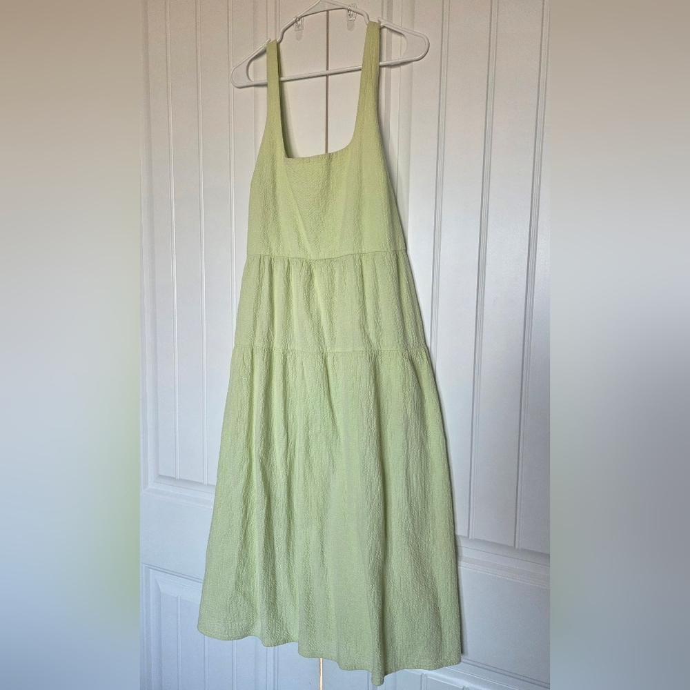 Chic Neon Green Yellow Dress